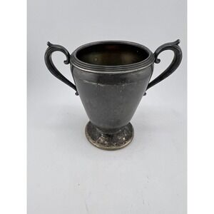 Vintage Portsmouth Trademark Silver Plate Footed Double Handled‎ Decorative Cup
